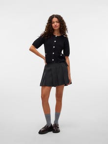 Vero Moda VMBESTIE Hohe Taille Minirock -Dark Grey Melange - 10333373