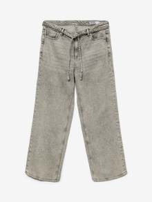 Vero Moda VMCTESSA High rise Wide Leg Fit Jeans -Light Grey Denim - 10333430