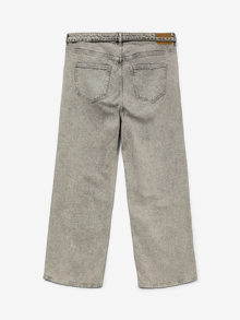 Vero Moda VMCTESSA High rise Wide Leg Fit Jeans -Light Grey Denim - 10333430
