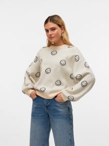 Vero Moda VMNEWSOMEONE Neulepuserot -Birch - 10333513