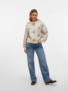 Vero Moda VMNEWSOMEONE Neulepuserot -Birch - 10333513