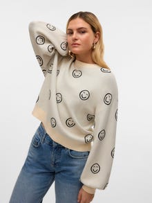 Vero Moda VMNEWSOMEONE Neulepuserot -Birch - 10333513
