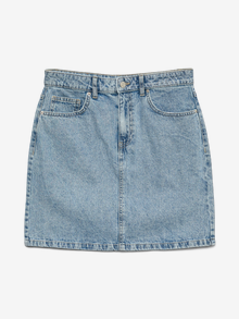 Vero Moda VMKATHY High waist Short skirt -Light Blue Denim - 10333567