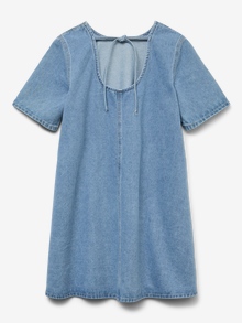 Vero Moda VMPEYTON Kort kjole -Light Blue Denim - 10333657