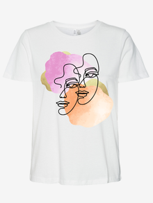 Vero Moda VMDIFACEY T-shirt -Snow White - 10333772