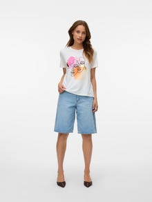 Vero Moda VMDIFACEY T-shirt -Snow White - 10333772