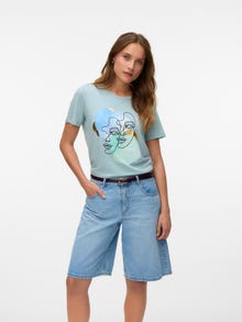 Vero Moda VMDIFACEY T-Shirt -Gray Mist - 10333772