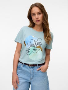 Vero Moda VMDIFACEY T-Shirt -Gray Mist - 10333772