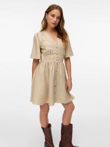 Vero Moda VMMELANEY Korte jurk -Overcast - 10333785