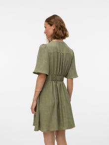 Vero Moda VMMELANEY Trumpa suknelė -Laurel Wreath - 10333785