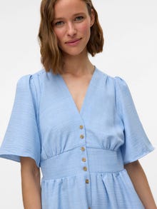 Vero Moda VMMELANEY Krótka sukienka -Chambray Blue - 10333785