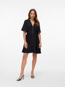 Vero Moda VMMELANEY Kurzes Kleid -Black - 10333785