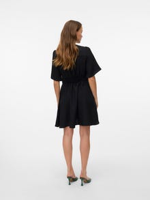 Vero Moda VMMELANEY Kratka obleka -Black - 10333785