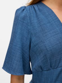 Vero Moda VMMELANEY Trumpa suknelė -Dark Denim - 10333785
