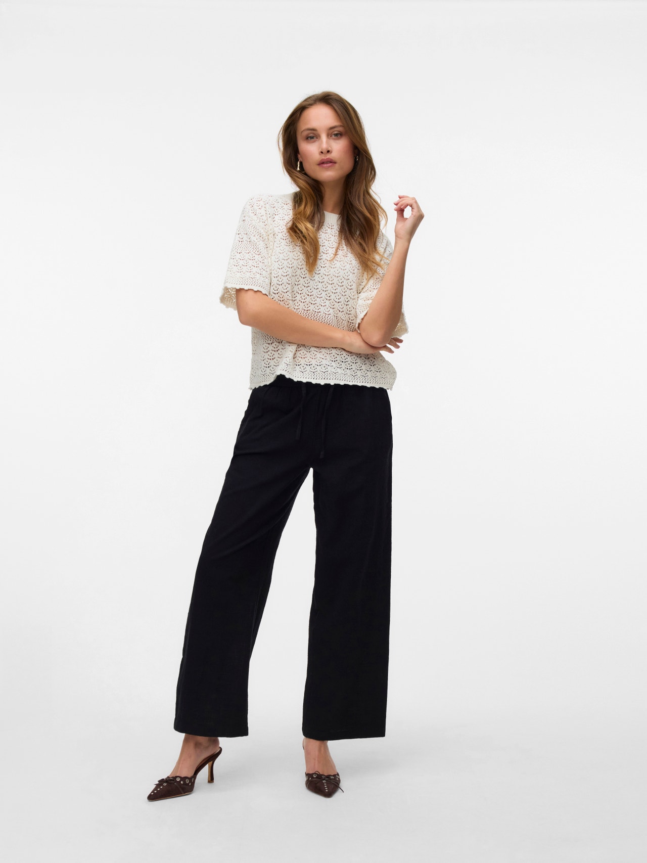 Only Pants PantalΓ³n Vero Moda VMEVA Cintura Media Con CordΓ³n (65