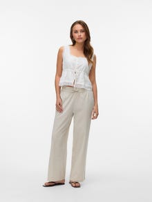 Vero Moda VMCAIA Cintura media Pantalones -Silver Lining - 10333796