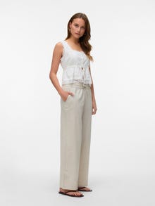 Vero Moda VMCAIA Cintura media Pantalones -Silver Lining - 10333796