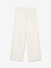 Vero Moda VMLARONE Hohe Taille Weiter Beinschnitt Jeans -Snow White - 10333818