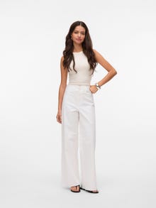 Vero Moda VMLARONE High rise Wide leg fit Jeans -Snow White - 10333818