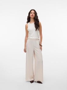 Vero Moda SNVICKY Mellemhøj talje Bukser -Moonbeam - 10333884