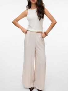 Vero Moda SNVICKY Mellemhøj talje Bukser -Moonbeam - 10333884