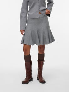 Vero Moda VMKRISTIN Kurzer Rock -Medium Grey Melange - 10333907