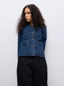 Vero Moda AWMINDY Jeansjacka -Dark Blue Denim - 10333947