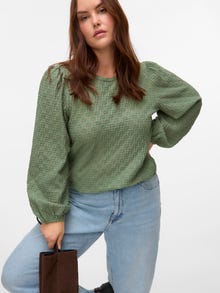 Vero Moda VMCFLOWER Top -Hedge Green - 10333988