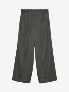 Vero Moda AWTAIA Taille moyenne Pantalons -Medium Grey Melange - 10334006