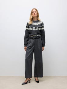 Vero Moda AWTAIA Mid waist Broek -Medium Grey Melange - 10334006