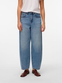 Vero Moda VMZELDA High rise Barrel fit Jeans -Medium Blue Denim - 10334101