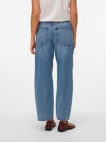 Vero Moda VMZELDA High rise Barrel fit Jeans -Medium Blue Denim - 10334101
