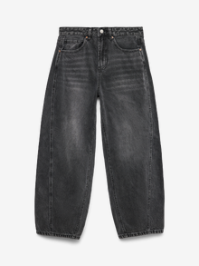 Vero Moda VMZELDA High rise Barrel fit Jeans -Black Denim - 10334101