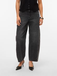 Vero Moda VMZELDA Taille haute Coupe barrel Jeans -Black Denim - 10334101