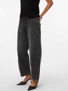 Vero Moda VMZELDA Taille haute Coupe barrel Jeans -Black Denim - 10334101