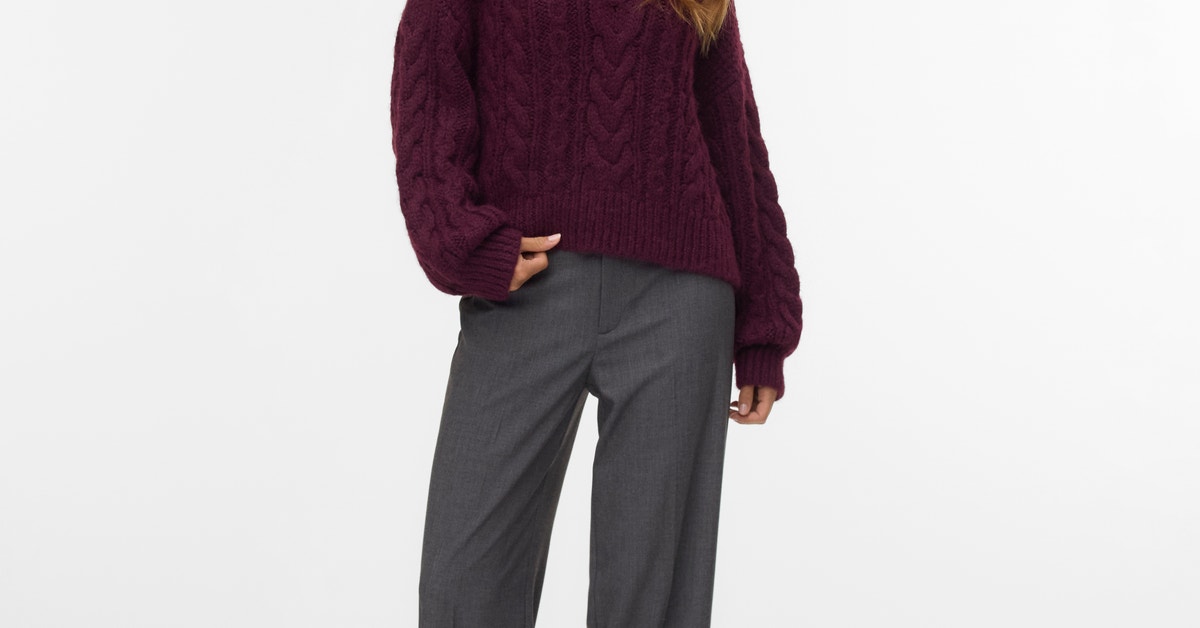 Vmtexas Mw Straight Pant Moon Rock Detail Melange main image 0
