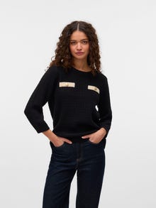 Vero Moda VMHARPER Pullover -Black - 10334117