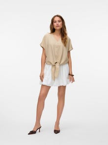 Vero Moda VMLORI High waist Korte rok -Cloud Dancer - 10334188