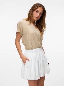 Vero Moda VMLORI High waist Korte rok -Cloud Dancer - 10334188