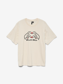 Vero Moda VMVALERIE T-Shirt -Birch - 10334226