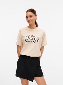 Vero Moda VMVALERIE T-shirt -Birch - 10334226