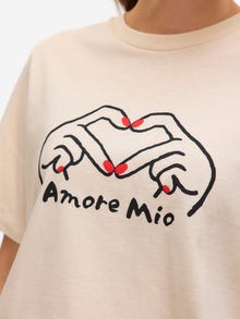 Vero Moda VMVALERIE T-Shirt -Birch - 10334226
