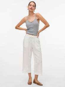 Vero Moda VMTHEA Mittlere Taille Hose -Snow White - 10334231
