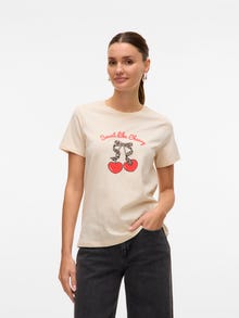 Vero Moda VMVANESSA T-shirts -Birch - 10334232