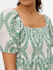 Vero Moda Tavapärane lõige U-kaelus Volüümikad varrukad Pikem kleit -Snow White - 10334268