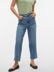 Vero Moda VMBETTY High rise Mom Fit Jeans -Medium Blue Denim - 10334325