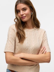 Vero Moda VMANNIKA Knit top -Natural Melange - 10334340