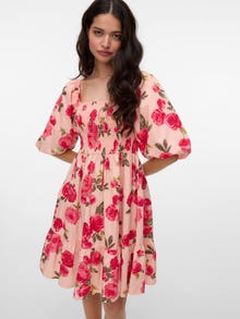 Vero Moda VMNOMIA Lyhyt mekko -Chintz Rose - 10334409