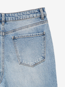 Vero Moda VMINDIA Wysoki stan Krój flared Jeans -Medium Blue Denim - 10334429