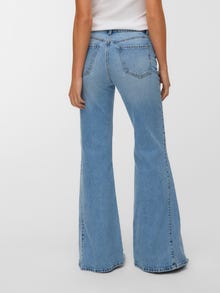 Vero Moda VMINDIA Taille haute Flared Fit Jeans -Medium Blue Denim - 10334429